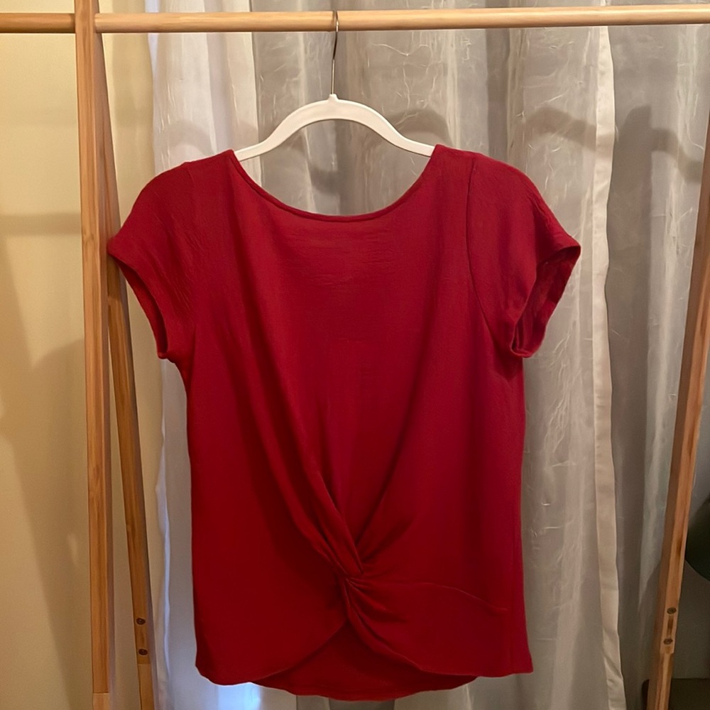 Red Blouse By LOFT.